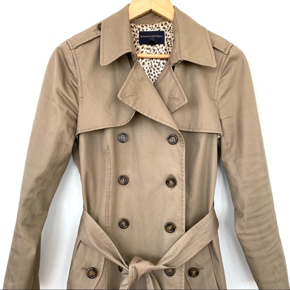Banana Republic double breasted trench coat - Picture 4 of 13